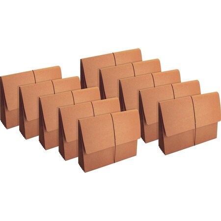 Business Source Letter Recycled File Wallet, Brown, 10PK BSN26575BX