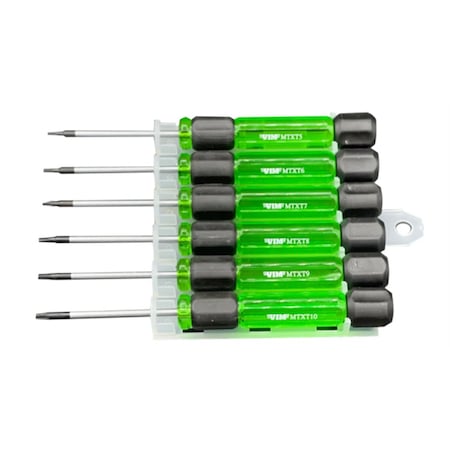 Vim Tools 6 Piece Miniature Torx Screwdriver Set MTX100