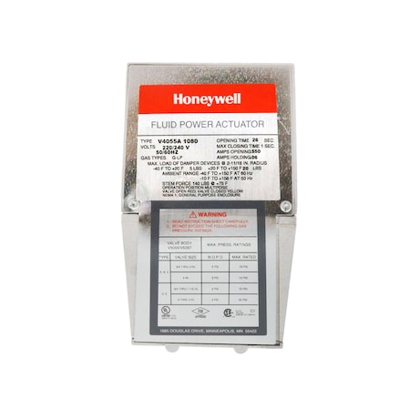Honeywell ACTUATOR 240V, 26sec, W/D.SHAFT V4055A1080