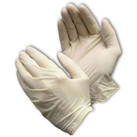 Pip Industrial Grade Latex Gloves, Powder-Free, White, Large - 100 Per Box B676875