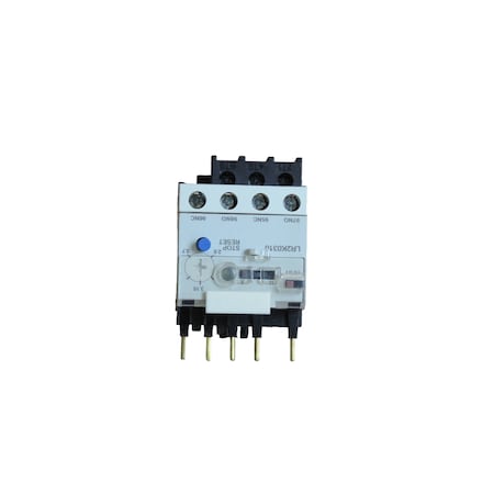 Brah Electric IEC Overload Relay, 1NO/1NC, 2.6 A Min current, 3.7 A Max current, 660 V BLR2K0310