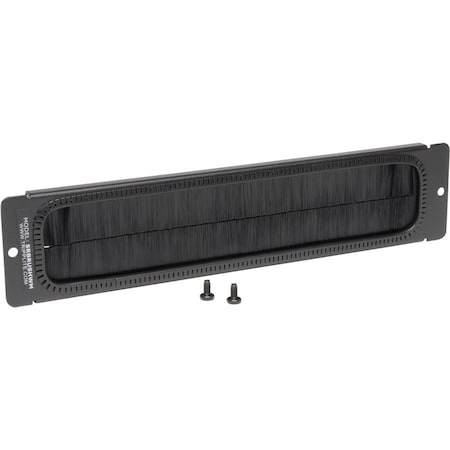 Tripp Lite Eaton Tripp Lite Series SmartRack Brush Strip Plate for Wall-Mount Racks - Wall Mount - Black SRBRUSHWM