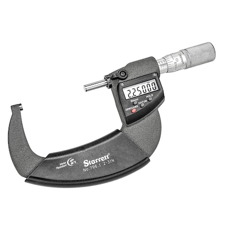 Ls Starrett ELECT. MIC.- OUTSIDE IP67 2-3in NON-OUTPUT 796.1XFL-3
