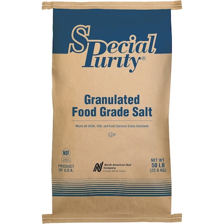 Special Purity 50 Lb. 99.9% Purity Untreated Food Grade Salt 20661