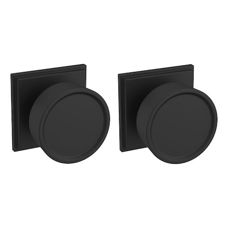 Baldwin Baldwin Preconfigured K009 Hollywood Hills Knob with R050 Rose Privacy Lock with 2-3/8in K009190PRIV