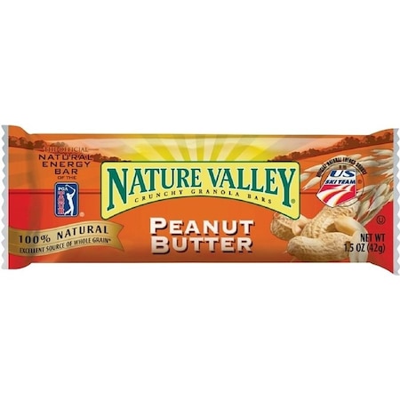 Nature Valley NVPB18 Granola Bar, Peanut Butter Flavor, 1.5 oz 455642