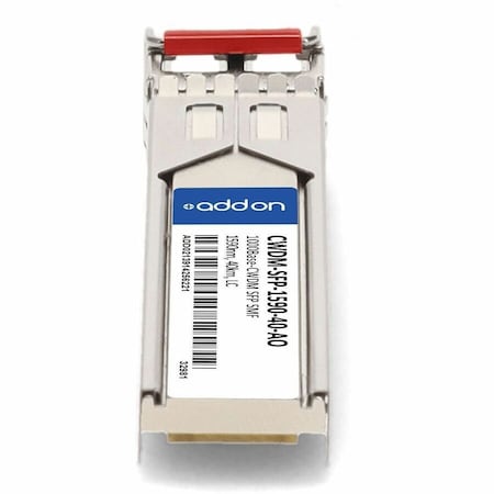 Add-On CISCO CWDM-SFP-1590-40 COMPATIBLE TAA 1000BASE-CWDM SFP TRANSCEIVER SMF, 1590NM CWDM-SFP-1590-40-AO