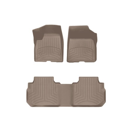 Weathertech Tan, Front and Rear FloorLiner HP 451084-1-2IM