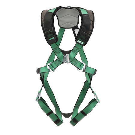 Msa Safety V-FORM+(TM) Safety Harness Fall Protection Harness, M/L, 310 lb, Not Applicable Chest/ Back D-Ring 10206101