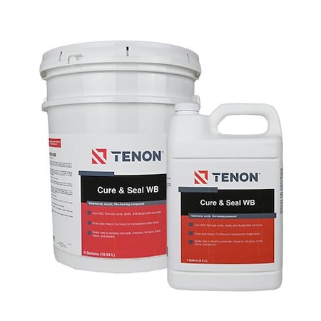 Tenon Concrete Sealer, Pail, Clear, 500 sq ft Coverage 120822