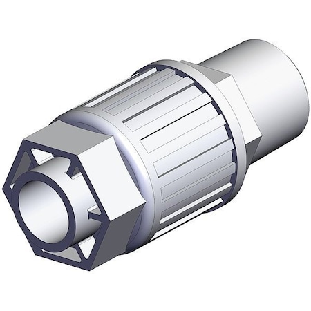 Smc High Purity Tube Fitting, Adapter, PFA LQ3H4C-M