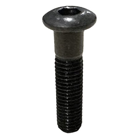 Zoro Select 1/4"-20 Socket Head Cap Screw, Button, Black Oxide Alloy Steel, 1-1/2 in Length, 100 PK U07150.025.0150