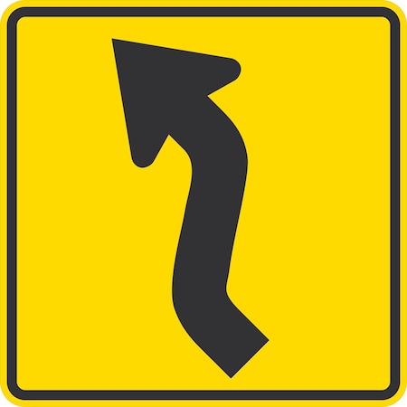 Lyle Right Reverse Curve (with Sharp Turn Symbol), 30x30, Diamond Grade, Yellow G-15196-DG_30x30