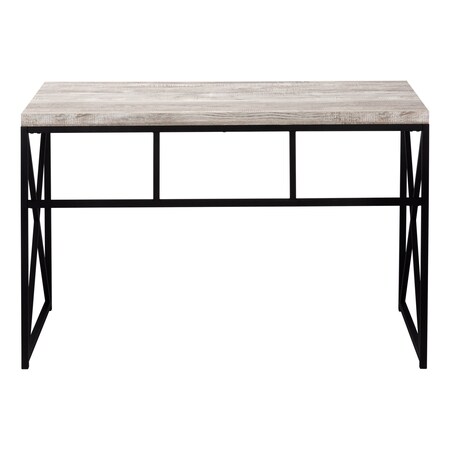Homeroots 47" Taupe and Black Computer Desk 333549
