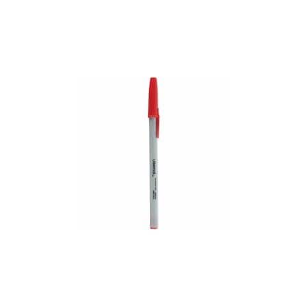 Universal Stick Ballpoint Pen, Medium 1.0 mm, Red 12PK UNV27412
