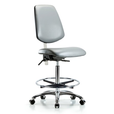 Blue Ridge Ergonomics Vinyl Clean Room Chair BR-NCR-VHBCH-MB-CR-T1-A0-CF-CC-8840