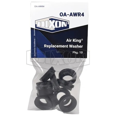 Dixon BLACK NATURAL RBR AIR KING WASHERS 10 PER OA-AWR4