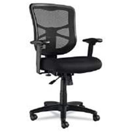 Alera Technologies Elusion Series Mesh Medium Back Swivel Tilt Chair- Black YYAZ-ALEEL42BME10B