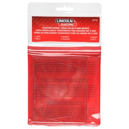 Lincoln Electric Weld Helmet Len Kit, 4PK 210005