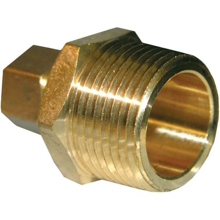 Westlake Pipe & Fittings 3/8'' Cx3/4'' MPT Brass Compression Adapter 17-6839