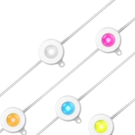 Feit Electric Permanent Light, String, 120 V, 36 W, 36-Lamp, LED Lamp, Multi-Color Light SL50-36/RGB/AG