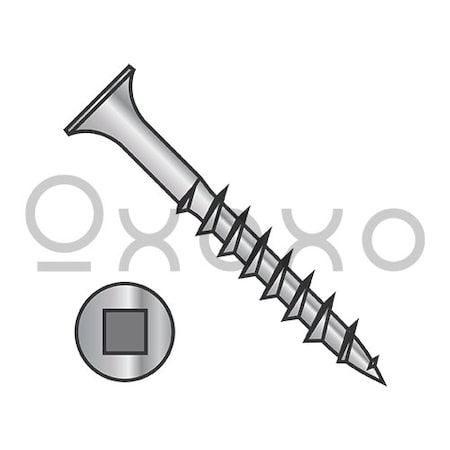 Oxoxo 9X2 Bugle Square Drive Coarse Thread Sharp Point Deck Screw Dacrotized, 2500PK 579052
