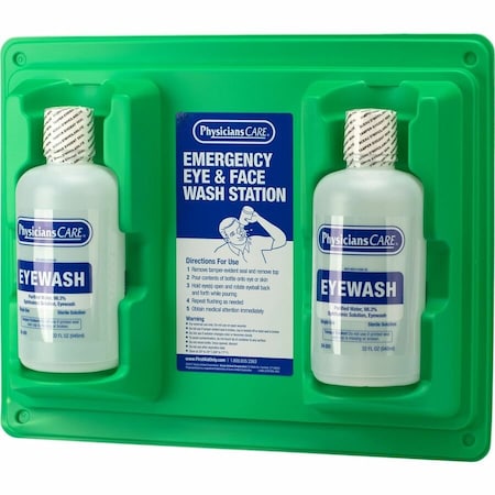 First Aid Only 2-Bottle Eye Wash Station 24-300