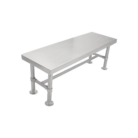 Blickman Gowning Bench, Stainless Steel, Stainless Steel Frame, Silver 4000SS