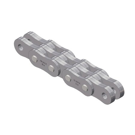 Senqcia Hi-Max Riveted Leaf chain, 50 ft OAL, 3/4 in Pitch, Carbon Steel BL644HMR50