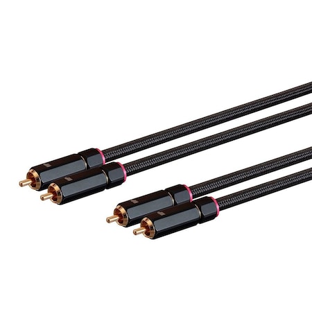 Monoprice Onix Series - Male RCA Two Channel Stereo Audio Cable_ 6ft_ Black 38077