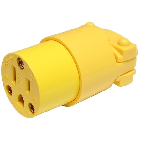 The Brush Man Straight Blade Connector, 5-15R, 15 A, 125V AC, 3 Wire EXT PLUG-REPL-F