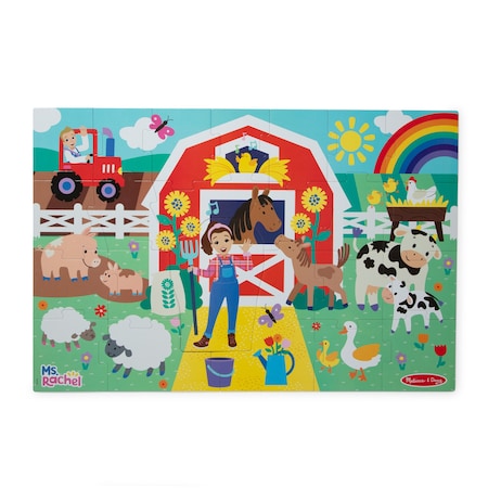Melissa & Doug Ms. Rachel Floor Puzzle, Farm 51246