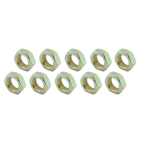 Allstar Performance 0.62-18 in. Left Hand Steel Jam Nuts, 10PK ALL18261-10
