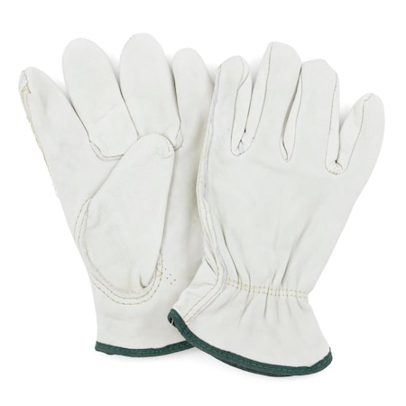 Safety Zone Standard Grain Cowhide Driver Gloves - Med - 12 Pairs GWCGLDR1-M