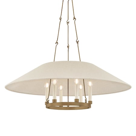 Troy Lighting Archive 6 Light Chandelier in Patina Brass Finish F1638-PBR