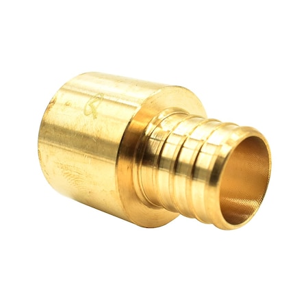 Thrifco Plumbing 1" x 1" Brass Female Sweat Adapter F1807 x Sweat Lead Free - (PEX B) 7910064