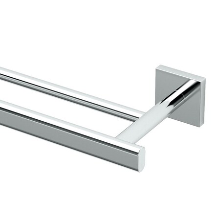 Gatco Elevate 24" Double Towel Bar, Chrome 4054