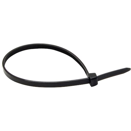 Cable Wholesale Cable Tie, 200 mm L, 52.5 mm Max Bundle Dia., Black, Nylon, 18 lb Strength 30CV-00190BK