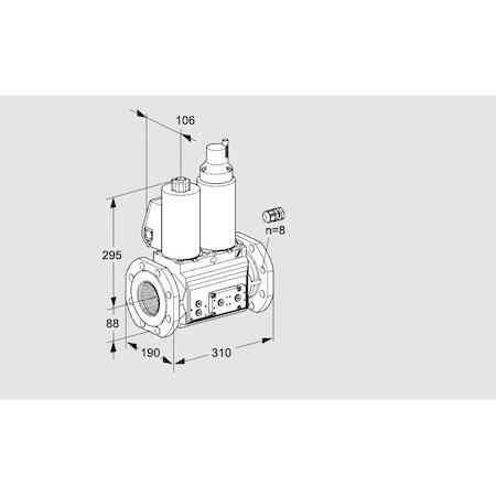 Honeywell Kromschroder VLV, DBL SOLND, 80MM ISO FLG, VCS780F05NLW KS88204898