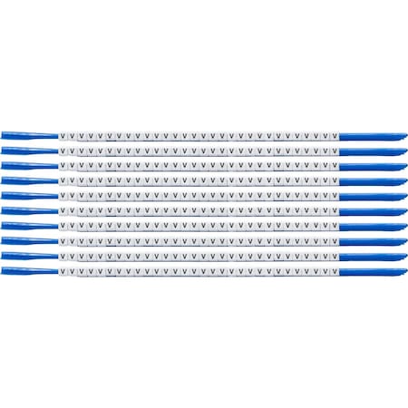 Brady ClipSleeve Wire Markers Size 07 Nylon 18 AWG - 18 AWG, V Pack of 300 Each, 300PK SCN07-V