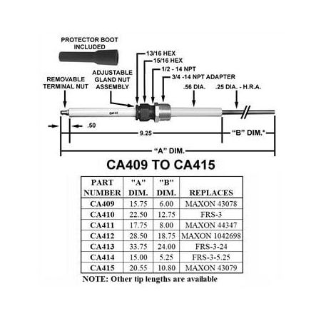 Crown Engineering Crown Flame Rod Maxon 43078 CA409