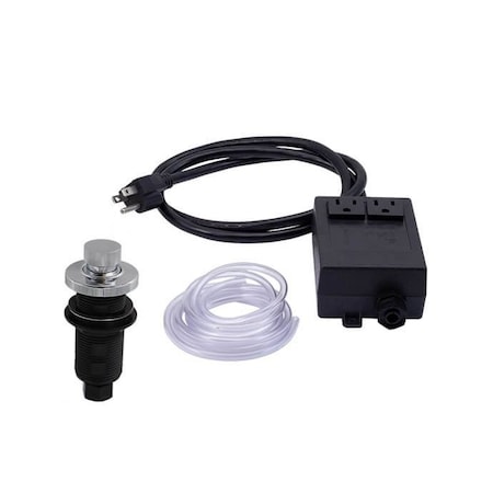 Mountain Plumbing Deluxe Knurled Air Switch w/ Freedom Mount in Unlacquered Brass MT964K/ULB