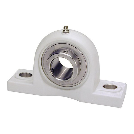 Iptci Pillow Block Bearing, Polymer Housing Material, Set Screw, Ball, 1 in Dia, Stainless Steel Insert Material SUCTP205-16 IP69K