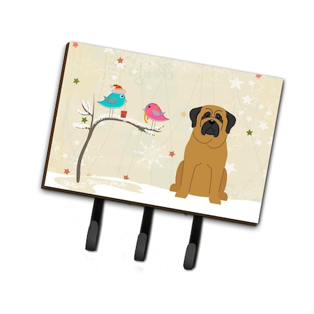 Carolines Treasures Christmas Presents Between Friends Mastiff Leash or Key Holder BB2490TH68