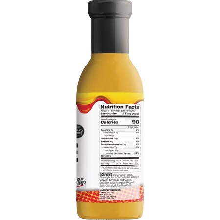 Kosmos Q 16 Oz. Pineapple Heat BBQ Glaze KOS-PAH-GLAZE- Single