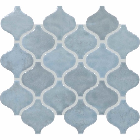 Daltile Mesmerist 3'' x 3'' Ceramic Arabesque Mosaic Tile, 10PK MM3433ARABMS1P2