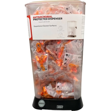 Honeywell Howard Leight Prefilled TrustFit Antimicrobial-Protected Dispenser, TFP-30, 400PK HL400-TFPLUS-30-AM