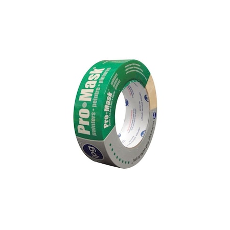 Ipg Painters Masking Tape, 60 yd L, 1.4 in W, Crepe Paper Backing, Beige 5203-1.5