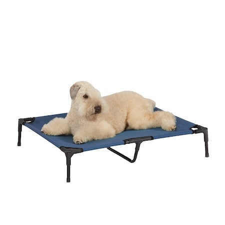 Guardian Gear Pet Cot, 36 in L, 30 in W, Polyester Cover, Blue ZW9023 20 19
