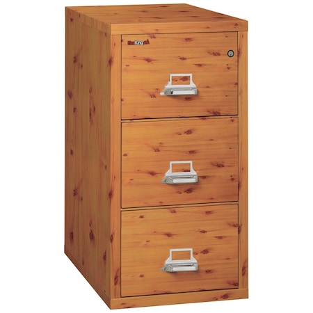 Fireking 3 Drawer, 1 Hr Fire & impact rated, 31" depth Letter Knotty Pine 3-1831-CKP